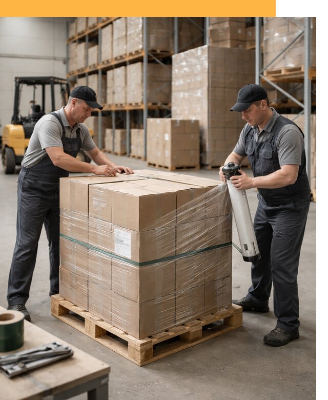 Упаковка и паллетирование грузов от 3560 руб: защита и крепление