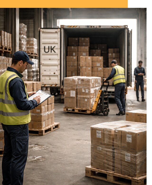 Доставка грузов из Великобритании с таможенным оформлением от 12715