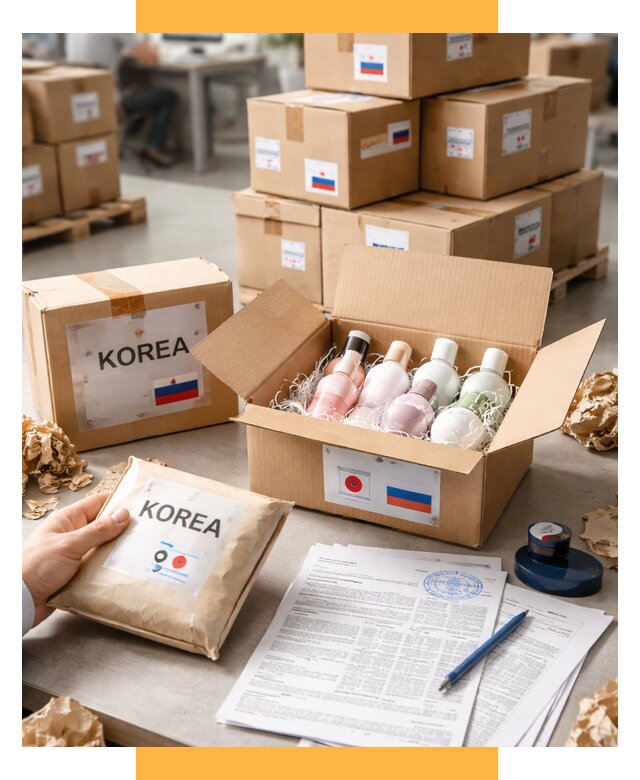 Доставка косметики из Кореи от 8646 р. под ключ | СетСервис-Мдн