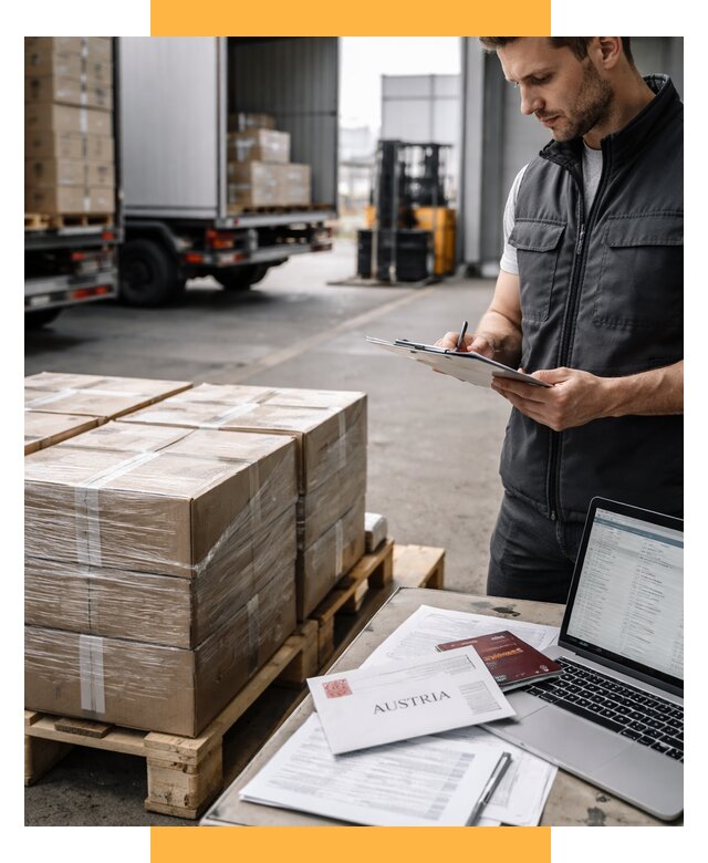 Доставка в Австрию от 66118 р. Логистика и экспорт СетСервис-Мдн