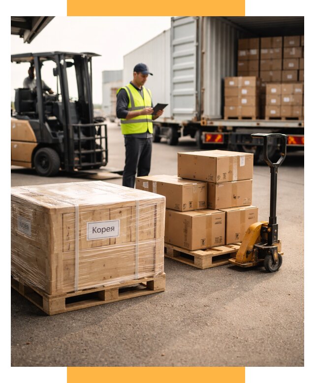 Доставка грузов в Корею из России от 35602 р. | СетСервис-Мдн