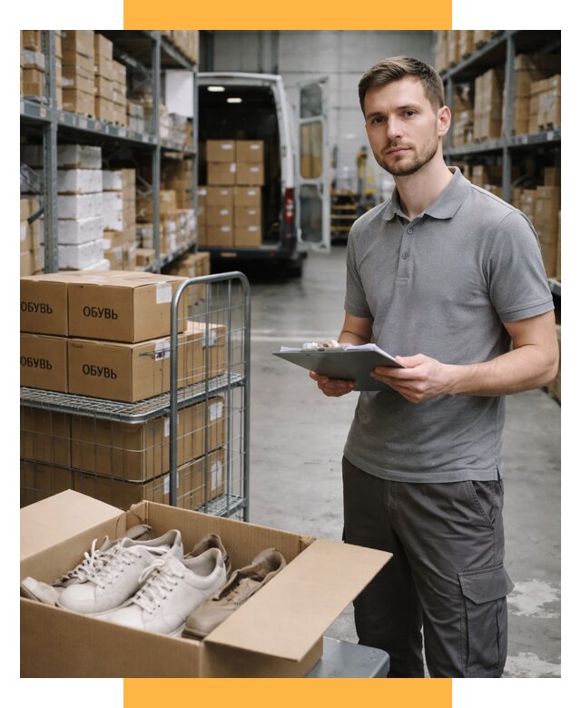 Доставка обуви из Китая и Турции от 4577 р. СетСервис-Мдн