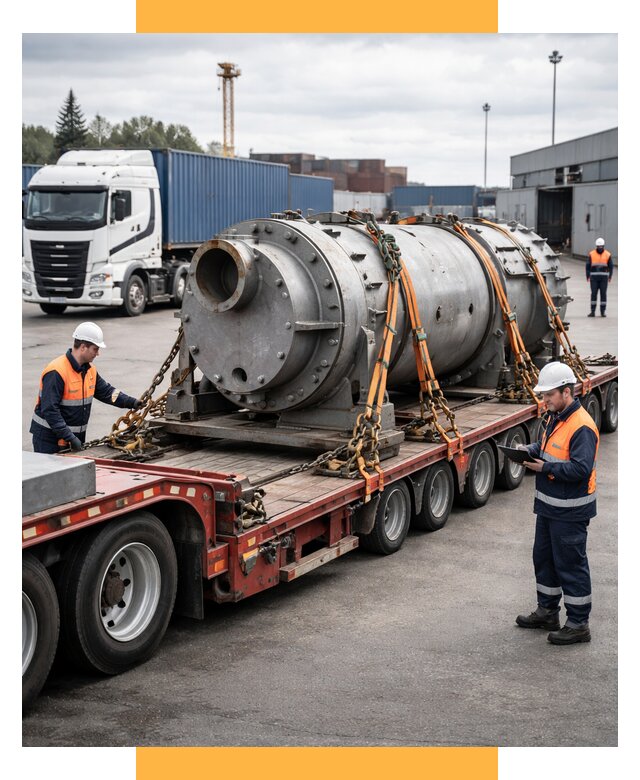 Перевозка тяжеловесных грузов под ключ от 152580 р. | СетСервис-Мдн