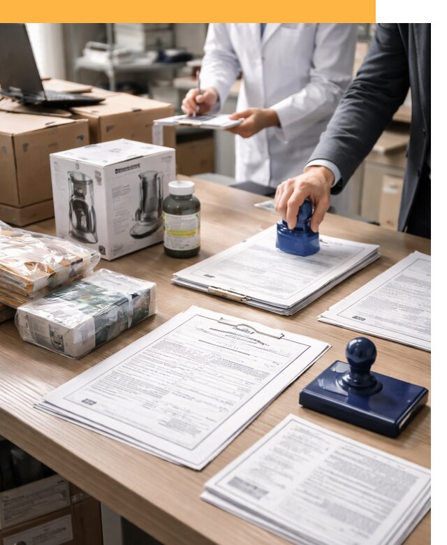 Сертификация импортных товаров от 12206 с таможенным сопровождением